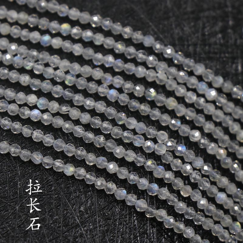 260-Agate cristal de pedra preciosa 2mm corte contas redondas turmalina romã água-marinha contas soltas DIY chapelaria gancho de cabelo borla