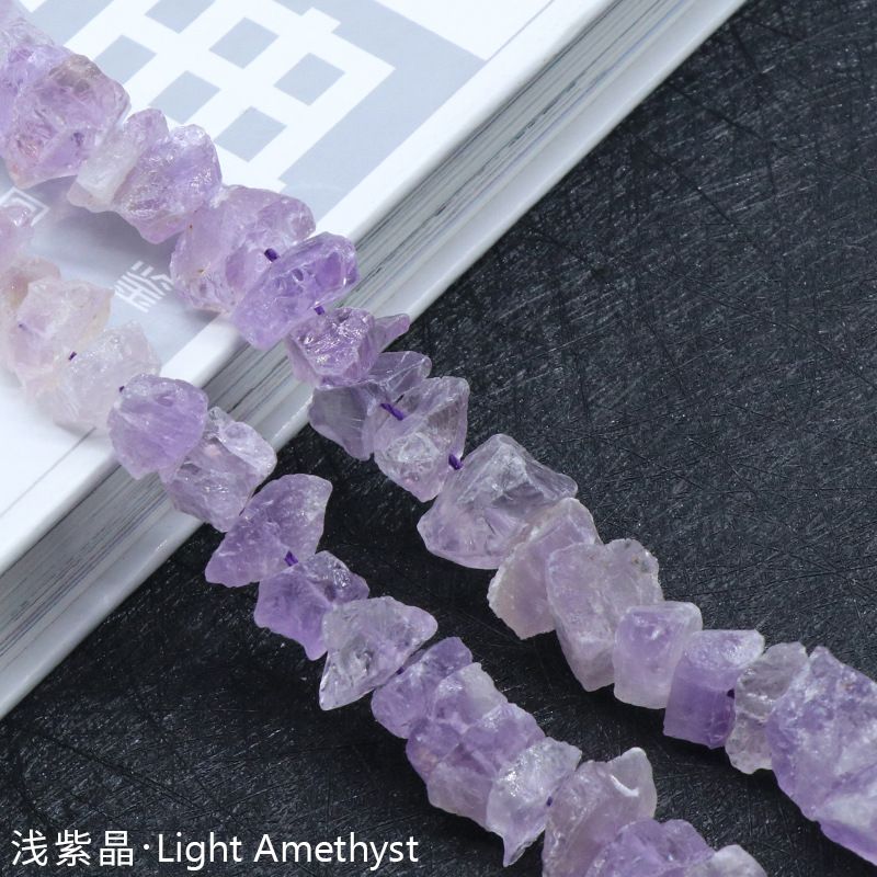 Perfuração de minério de pedra ágata de cristal fluorita, minério de lã com acessórios irregulares de contas soltas DIY