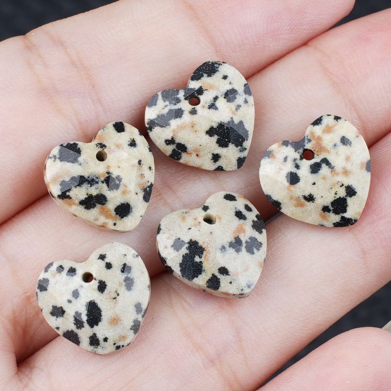13Mm cristal ágata jade corte amor pingente DIY colar pulseira brincos jóias acessórios material