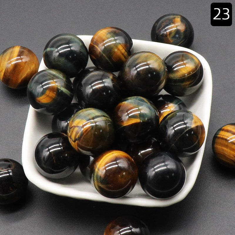 1097Bola não porosa não porosa Bola redonda de 20mm ágata de ametista natural DIY pedra não porosa contas redondas