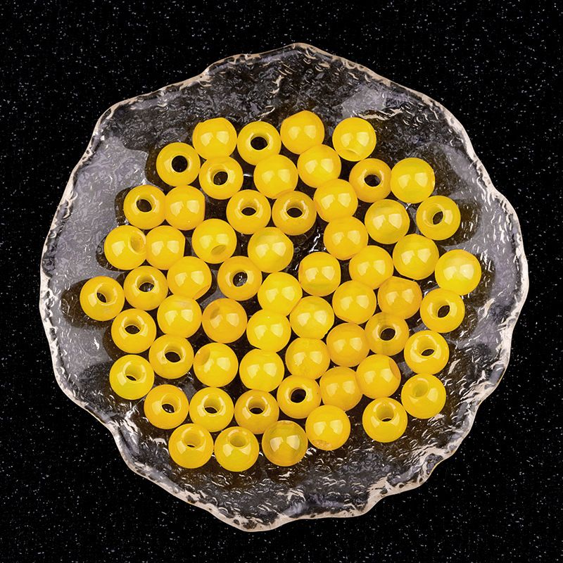 309-Grânulos Macroporosos Cristal Natural Ágata Jade Pedra Macroporosa Grânulos Soltos 8mm Buraco 3mmdiy Tecelagem Acessórios