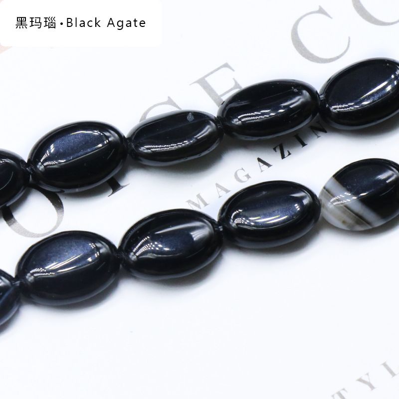 Agate cristal pedra semi-preciosa 10 * 14mm oval ovo frisado contas soltas DIY pulseira colar acessórios de jóias