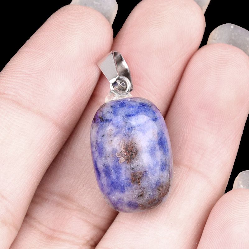 1823-13X18mm pingente de tambor de pedra de cristal de ágata pingente cilíndrico acessórios de jóias DIY
