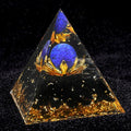 Nova pirâmide de 5cm bola de lótus cascalho cola pirâmide artesanato ornamento