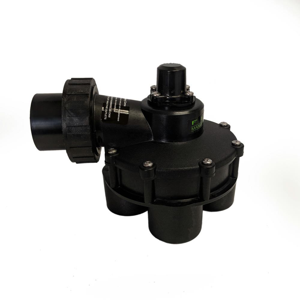 1-1/2 in. Standard 4 Outlet Indexing Valve with 2, 3 and 4 Zone Cams