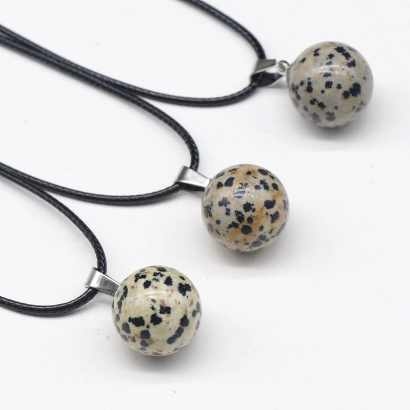 1578 um pingente de bola redonda de 16 mm, pingente de bola de pedra semipreciosa de ágata de cristal natural trabalho em andamento decoração de colar DIY