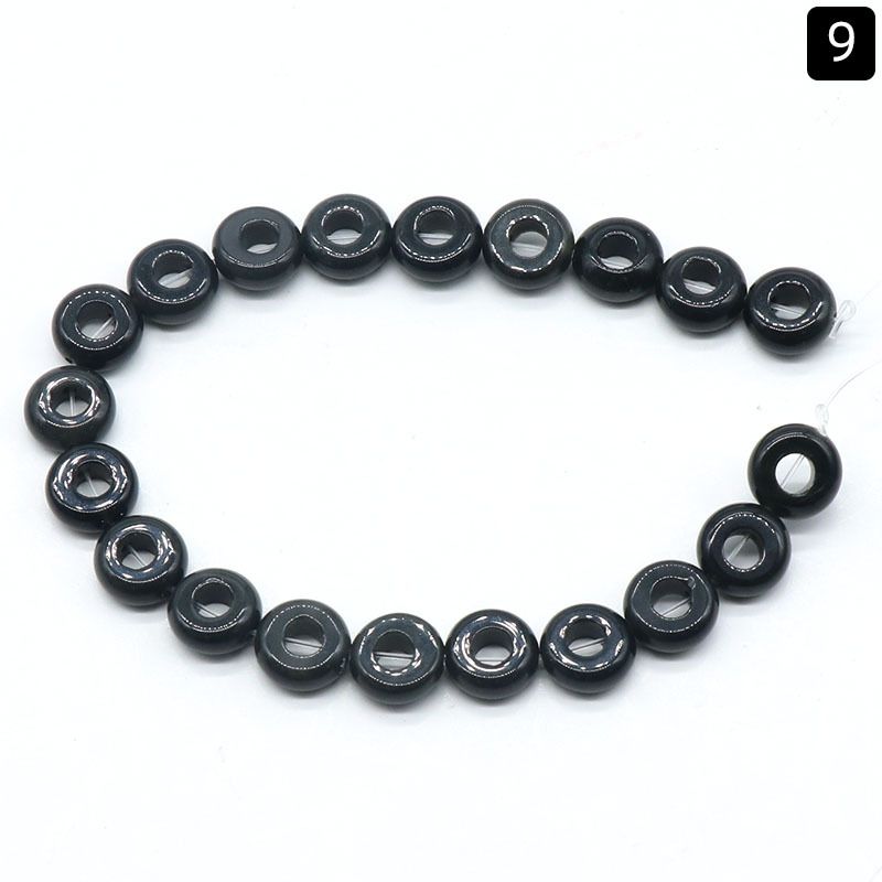 1368-Ágata de cristal natural pedra semi-preciosa 5 * 10mm buraco 4mm ábaco contas soltas contas DIY acessórios de jóias material
