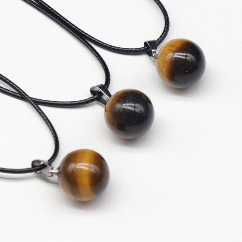 1578 um pingente de bola redonda de 16 mm, pingente de bola de pedra semipreciosa de ágata de cristal natural trabalho em andamento decoração de colar DIY