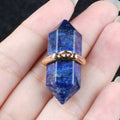Pingente de pilar hexagonal de ponta dupla de olho de tigre de cristal natural 13 * 36mm bala DIY colar material pendente