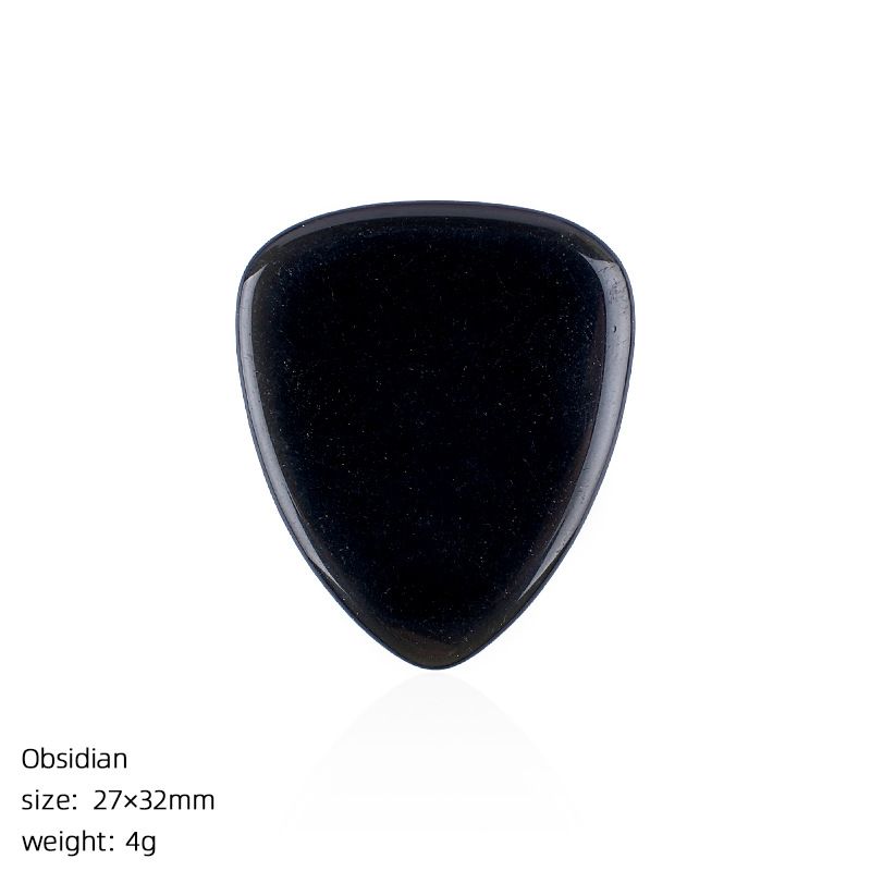 Escolha de guitarra de cristal natural Guitarra elétrica Baixo tocador de cordas Instrumento tocando Jade Ágata Escolha Presente