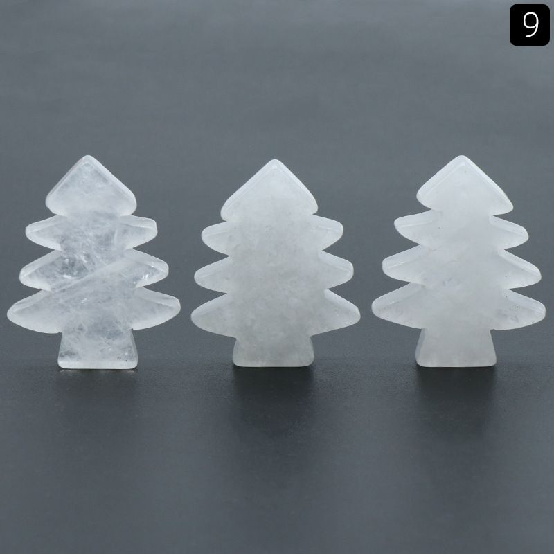 1481-Pedra de cristal natural mini árvore de Natal DIY pinheiro pequena árvore de Natal decoração de Natal pequeno presente