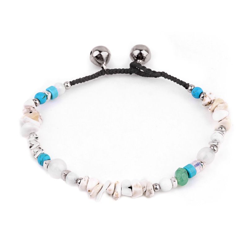 2050-Moda europeia e americana pulseira de cristal natural de pedra semipreciosa tendência nicho design pulseira de cascalho