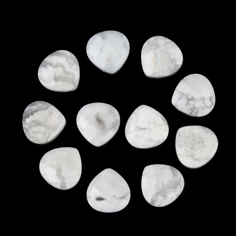 1703-Queda de água triangular buraco horizontal cristal natural corte borda buraco pingente colar DIY brincos jóias pingente acessórios