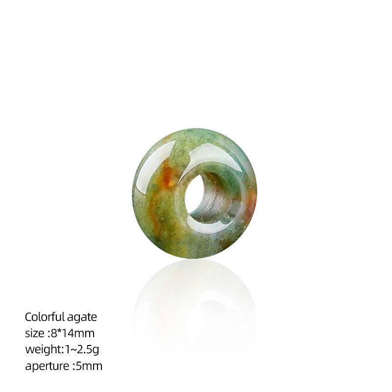 8 * 14Mm grande buraco natural cristal ábaco contas DIY colar colar de roupas de ágata contas soltas contas divisória acessórios de jóias