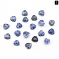 Superfície de anel de amor de 1218-10Mm, forma de coração curvo único de cristal natural, coração de pêssego plano jóias DIY incrustadas com pedra solta