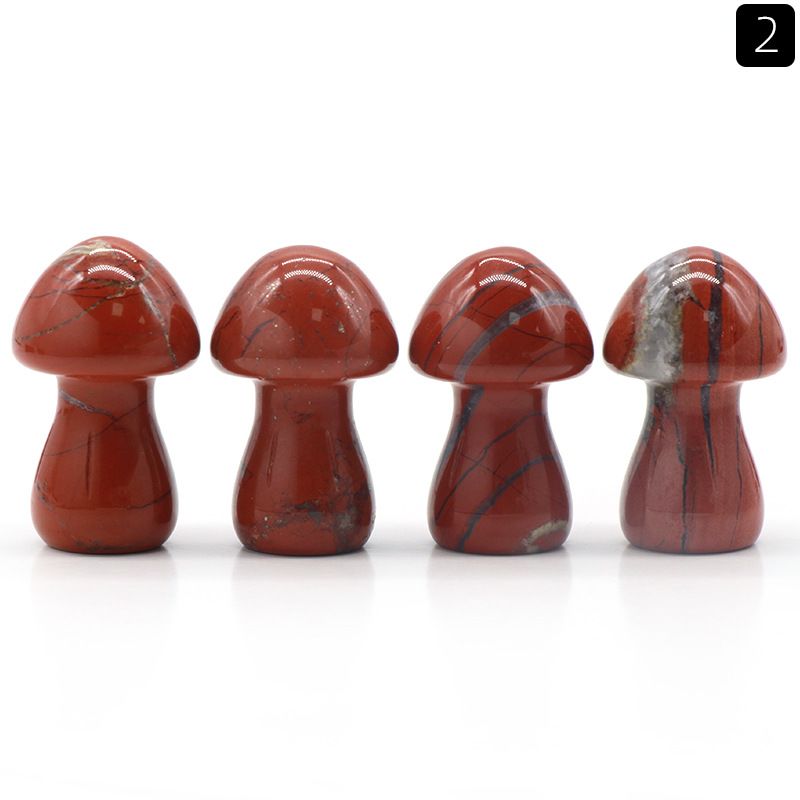 1442-Cogumelo grande de cristal natural Cogumelo 35mm DIY micro-paisagem Mori paisagismo jardim vaso de flores ornamento decorativo