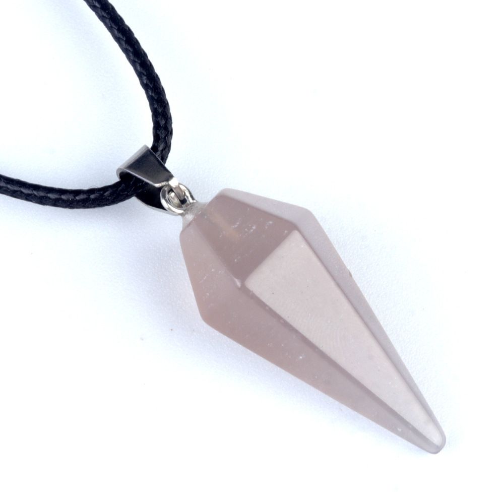 Pingente de Cristal Natural Hexagonal Cone Cônico Hexagonal Rômbolo Pêndulo eBay AliExpress Jóias
