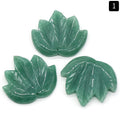 1450-50Mm Folha de bordo Pingente Grande Cristal Natural Pedra de Ágata Indiana Folha Esculpida DIY Ornamento de bordo