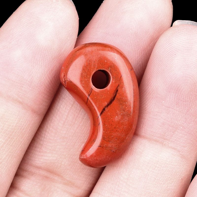 175-Cristal ágata yin e yang gancho jade pingente grande tengu Inuyasha animação pulseira periférica colar acessórios
