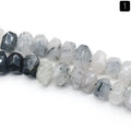 1529-Cristal corte irregular contas soltas orifício horizontal pulseira artesanal DIY colar brincos acessórios de jóias material