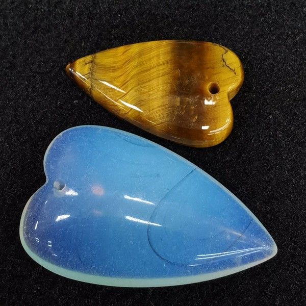 Natural jade ágata coração longo pingente buraco horizontal suéter item amor cristal colar ornamento 25 * 40mm longo amor