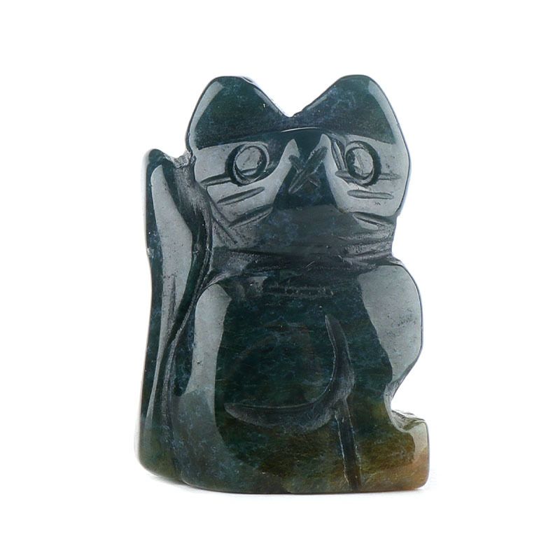1 polegada ornamento de gatinho de pedra semipreciosa esculpido à mão ametista gato criativo enfeite de mesa