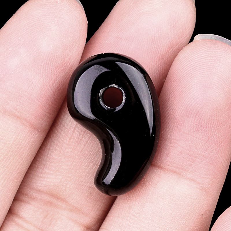 175-Cristal ágata yin e yang gancho jade pingente grande tengu Inuyasha animação pulseira periférica colar acessórios