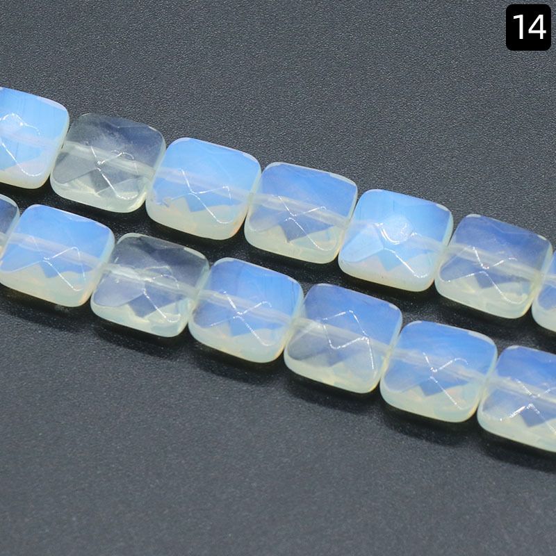 1369-12 * 12Mm seção quadrada, quadrado de pedra de ágata de cristal natural DIY acessórios de jóias material