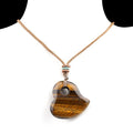 2334-Colar de coração de pêssego de ágata de cristal natural 30mm torto pingente de coração de pêssego pingente de jóias DIY