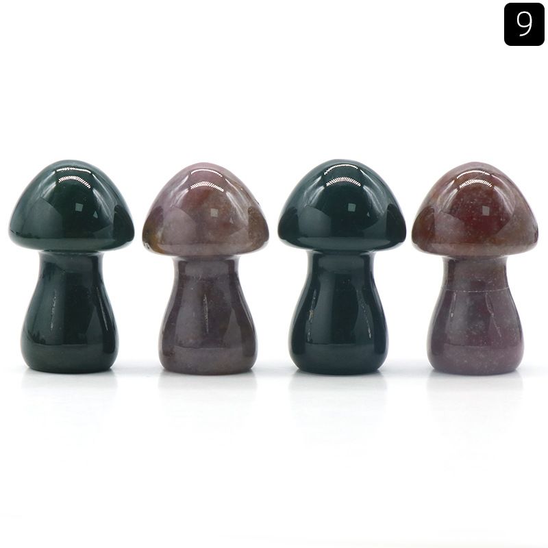 1442-Cogumelo grande de cristal natural Cogumelo 35mm DIY micro-paisagem Mori paisagismo jardim vaso de flores ornamento decorativo