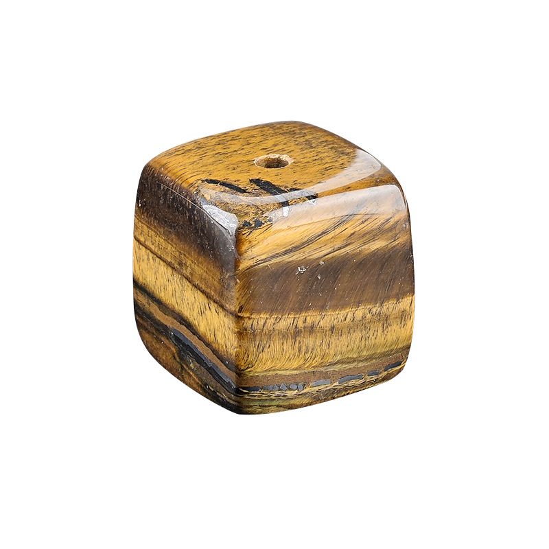 Incenso de cristal natural base plug criativo casa escultura em pedra áspera único buraco quadrado pedra preciosa fio de ágata incenso titular