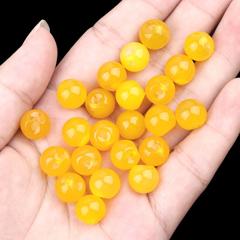 2040-Natural ametista cordão redondo furo lateral fivela de disco de ágata botão de jade Tang roupas Hanfu acessórios de vestuário