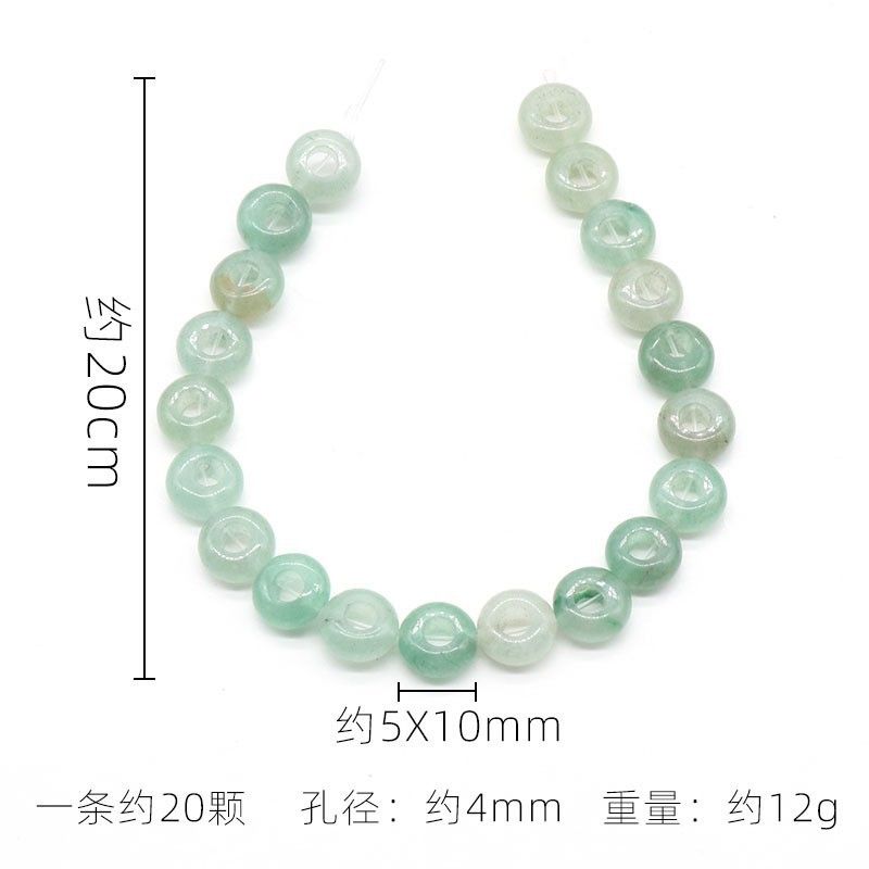 1368-Ágata de cristal natural pedra semi-preciosa 5 * 10mm buraco 4mm ábaco contas soltas contas DIY acessórios de jóias material