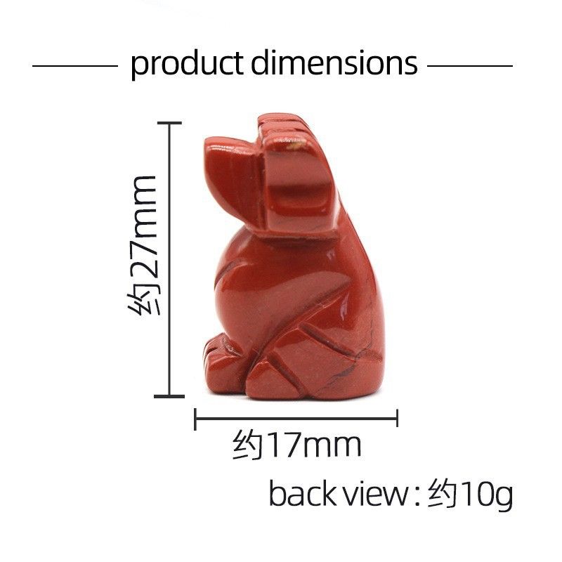 1606 a 1in filhote de cachorro ágata cristal pedra mini escultura animal pequeno pedra semi-preciosa artesanato cão pequeno ornamento