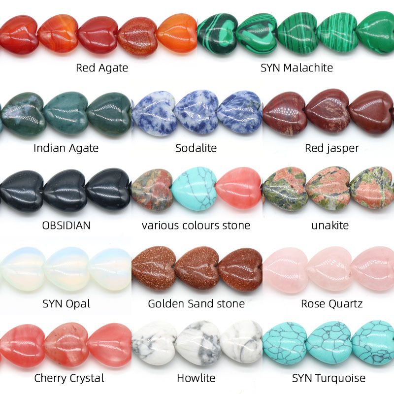 1359-20Mm ágata de cristal de amor pedras semi-preciosas contas soltas pulseira DIY colar brincos acessórios de jóias material