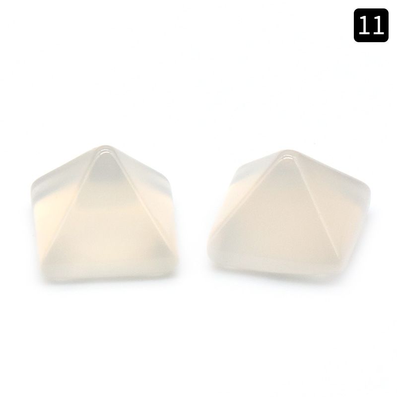 1106-8Mm pirâmide anel de cristal ágata pedra semi-preciosa mini pirâmide contas soltas DIY material de fixação de diamante