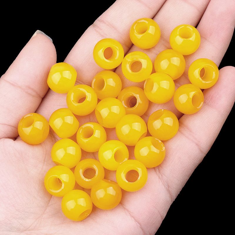 317 - Contas de Grandes Furos, Contas Soltas de Ágata Cristalina, 12mm, 5mm, Contas Soltas de Pedra Natural de Grandes Furos, Materiais de Joias DIY Atacado