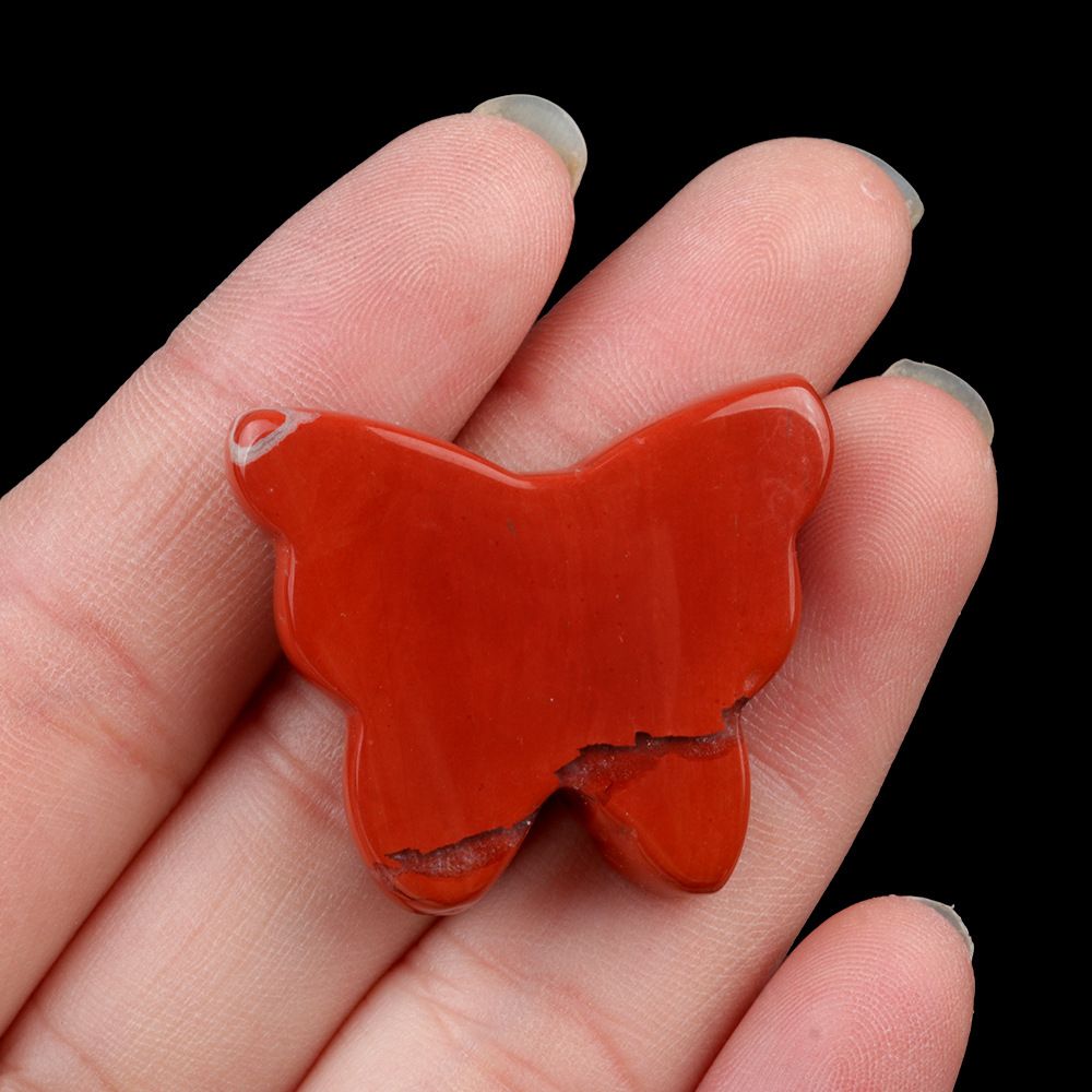 1792 - 30 × 35 mm grande borboleta não porosa, pedra de ágata de cristal natural, borboleta esculpida enfeite de mesa para casa