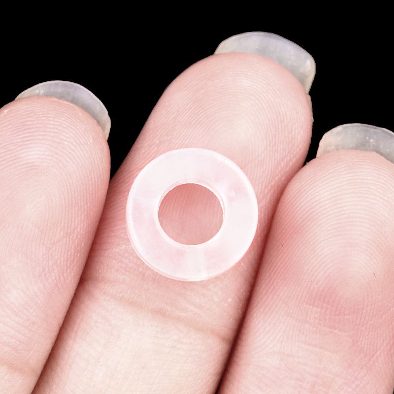 2053-Pedra de cristal natural ágata círculo oco contas soltas Pingente DIY colar pulseira acessórios contas