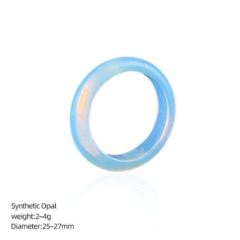 Anéis de cristal natural, pulseiras de mão masculinas e femininas, anéis de corrida, acessórios, anéis de pedra semipreciosa ins nicho high-end sense