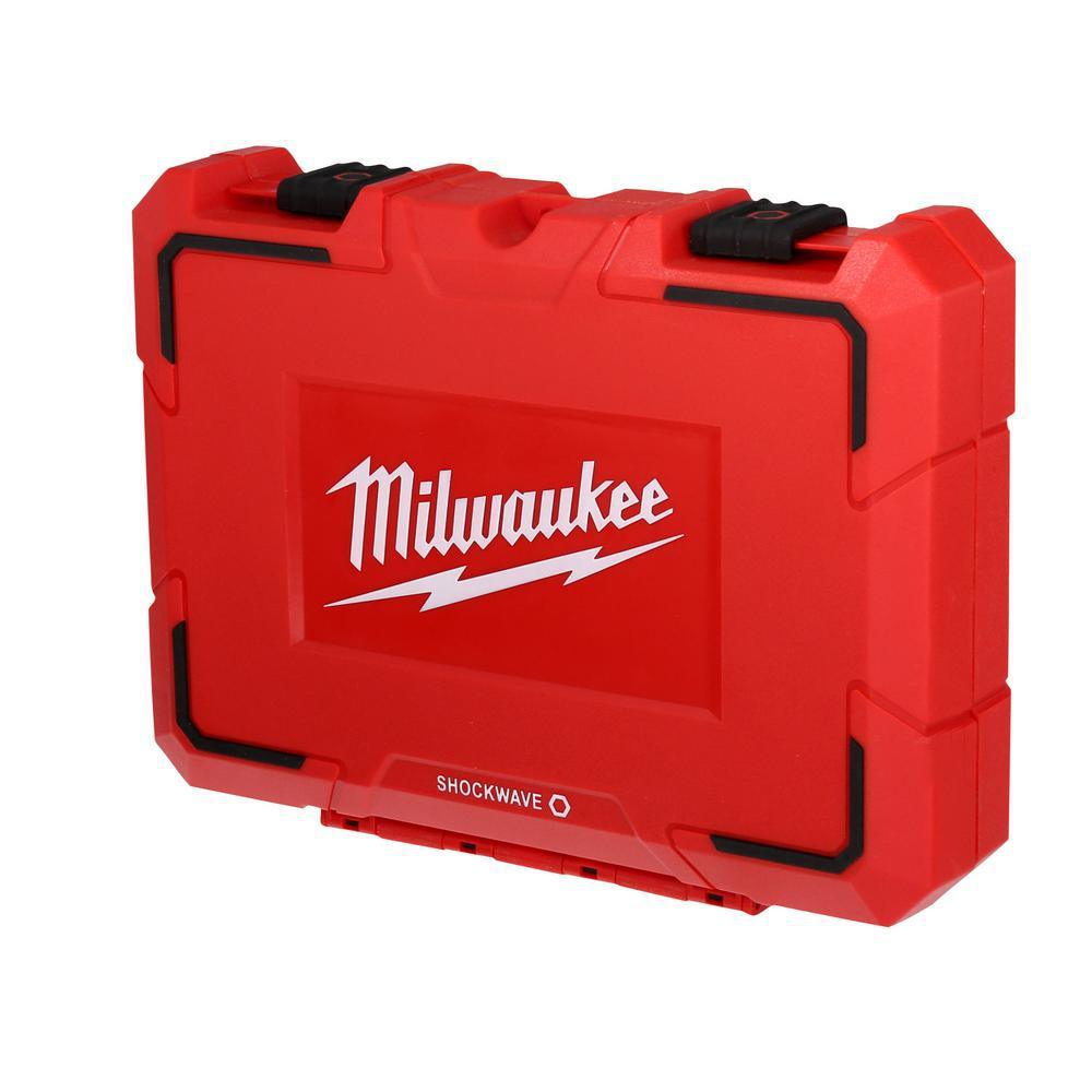 1/2 in. Drive SAE and 1/4 in. Drive Metric SHOCKWAVE Impact Duty Deep Well Socket Set (21-Piece)