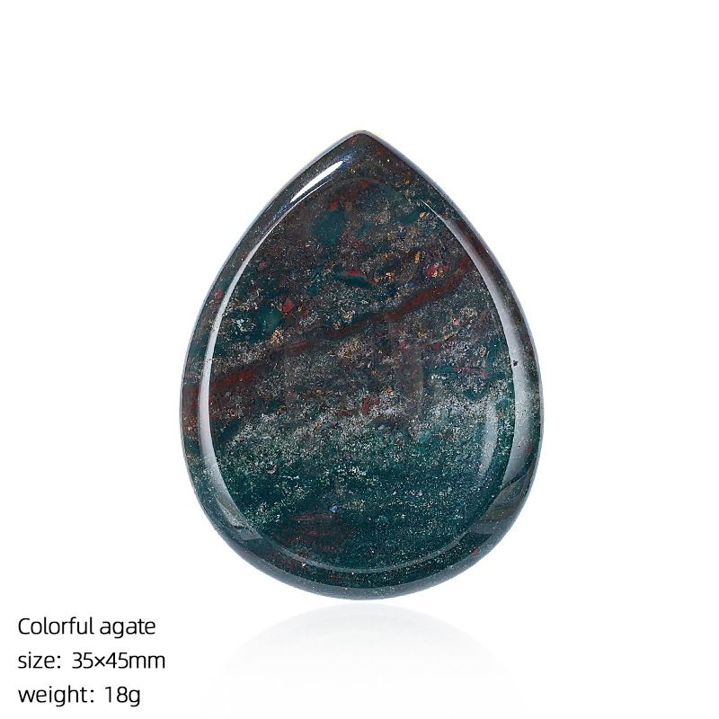 Pedra natural do polegar Massagem de descompressão europeia e americana escultura em pedra de palma com sulco de ágata em forma de gota de água esqueça a pedra da preocupação