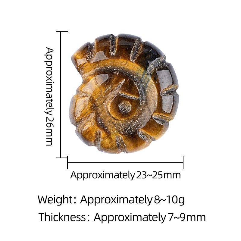 2422 Concha de cristal natural gravura tridimensional dupla face ornamento de micro-paisagem doméstica em forma de caracol concha de gema não porosa