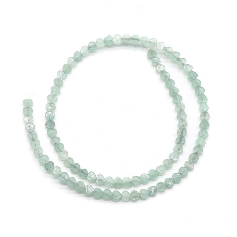 Dongling jade 4mm pequeno amor contas soltas ágata indiana coração de pêssego DIY artesanal frisado acessórios de material de jóias