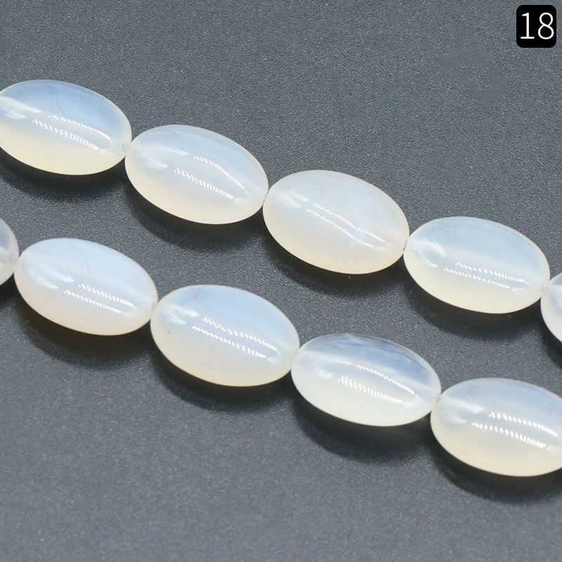 1319-13X18mm cristal de ágata frisada em forma de ovo pedra semi-preciosa trabalho oval em andamento acessórios de jóias DIY