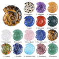 2422 Concha de cristal natural gravura tridimensional dupla face ornamento de micro-paisagem doméstica em forma de caracol concha de gema não porosa