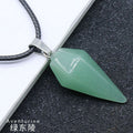 Pingente de Cristal Natural Hexagonal Cone Cônico Hexagonal Rômbolo Pêndulo eBay AliExpress Jóias