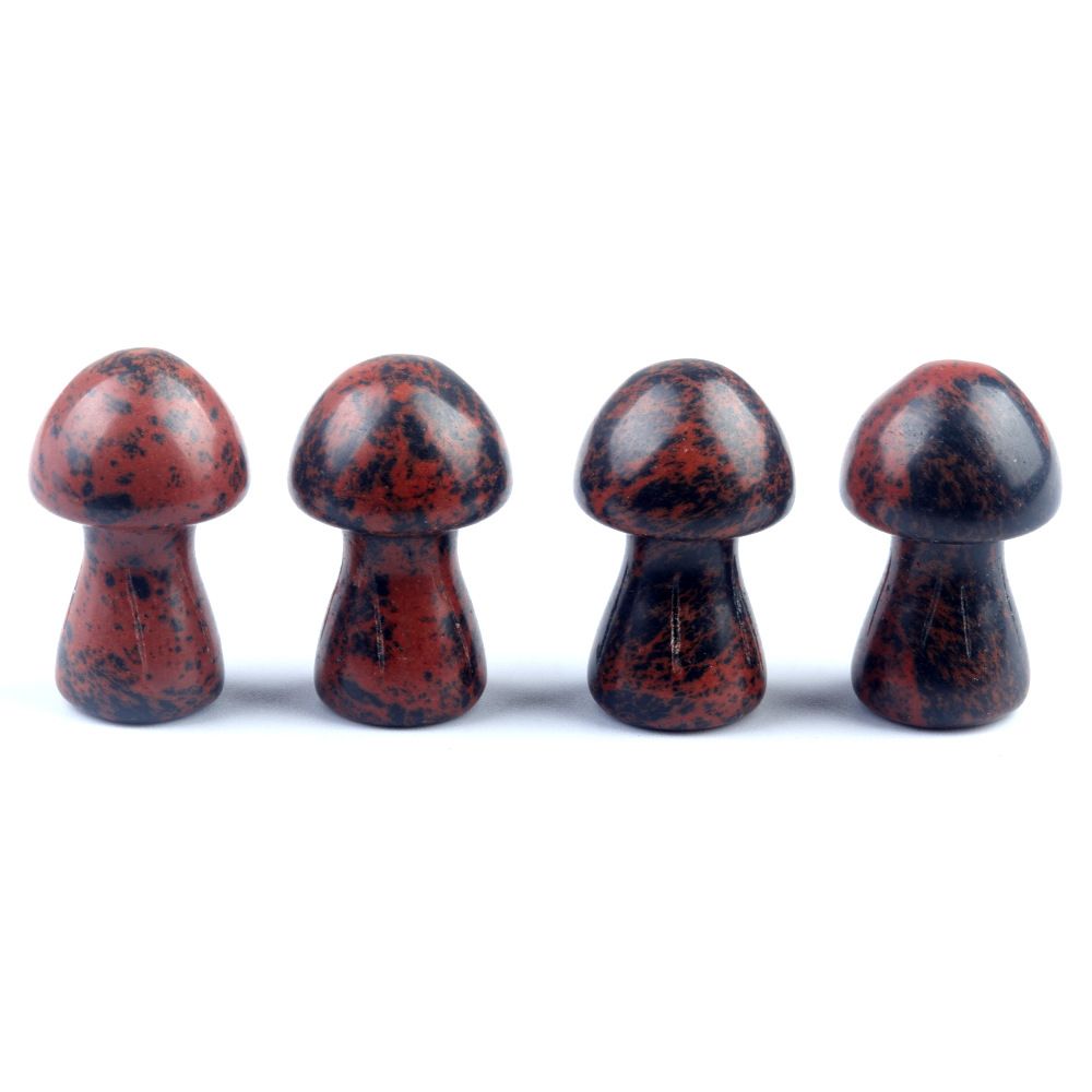 1442-Cogumelo grande de cristal natural Cogumelo 35mm DIY micro-paisagem Mori paisagismo jardim vaso de flores ornamento decorativo