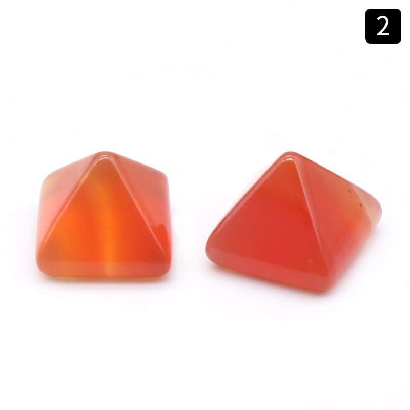 1106-8Mm pirâmide anel de cristal ágata pedra semi-preciosa mini pirâmide contas soltas DIY material de fixação de diamante