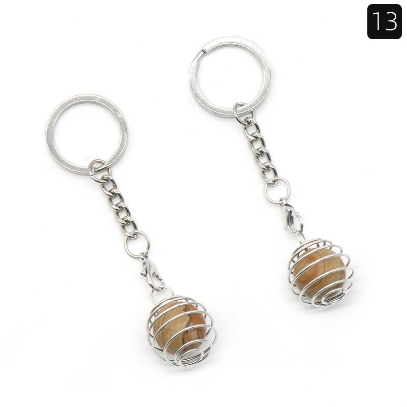1491-Chave pingente de cristal bola lanterna chaveiro ametista bola removível saco pingente